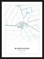 Stadskaart Marknesse - Water