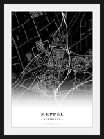 Stadskaart Meppel - Donker