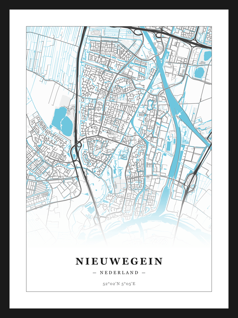 Stadskaart Nieuwegein - Water