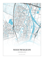 Stadskaart Nieuwegein - Water - Zonder lijst