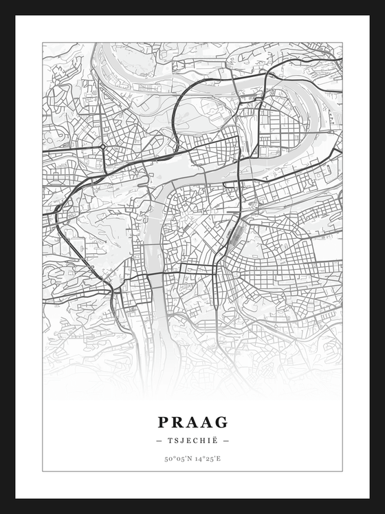 Stadskaart Praag