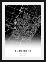 Stadskaart Purmerend - Donker