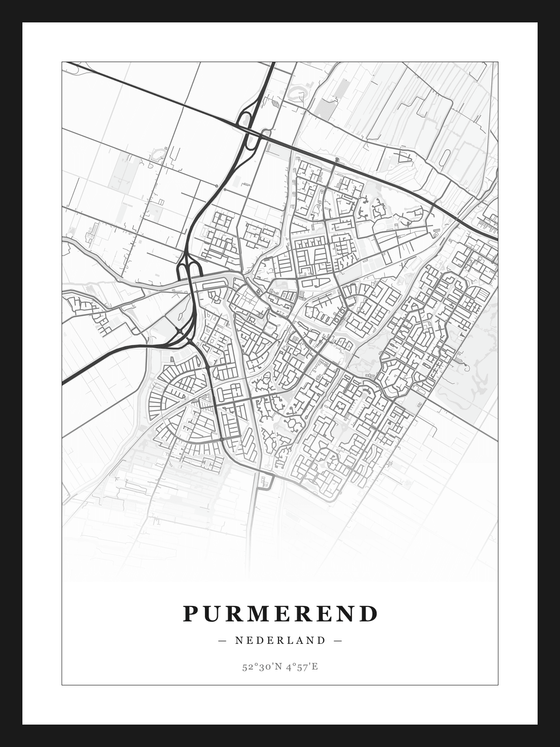 Stadskaart Purmerend - Klassiek