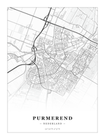 Stadskaart Purmerend - Klassiek - Zonder lijst