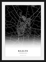 Stadskaart Raalte - Donker