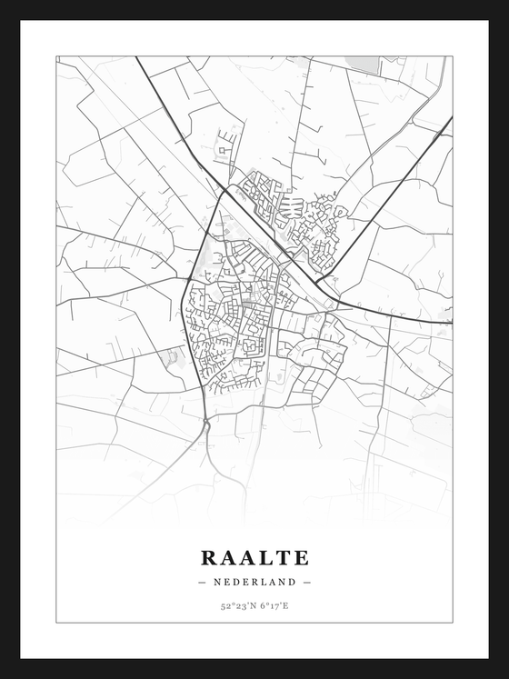 Stadskaart Raalte