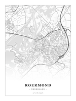 Stadskaart Roermond - Klassiek - Zonder lijst