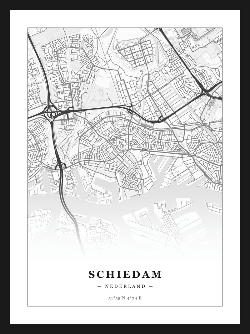 Stadskaart Schiedam - Klassiek