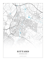 Stadskaart Sittard - Water - Zonder lijst