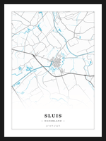 Stadskaart Sluis - Water