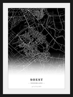 Stadskaart Soest - Donker