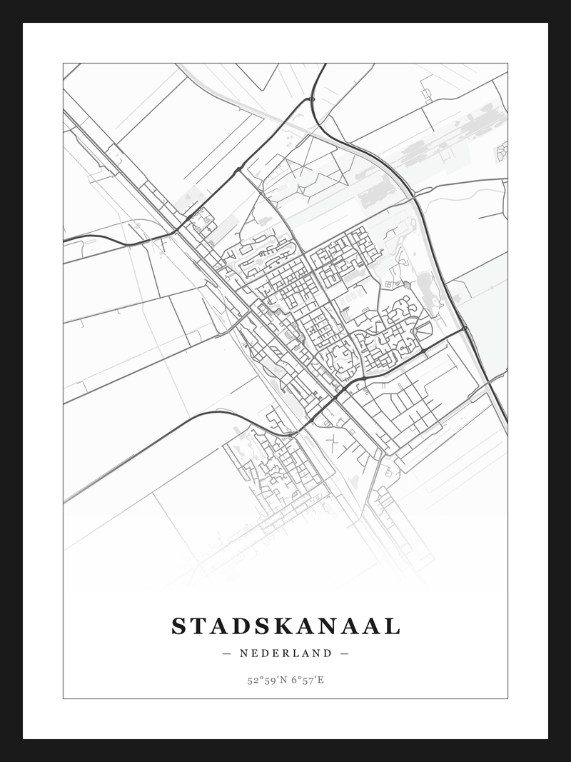Stadskaart Stadskanaal - Klassiek