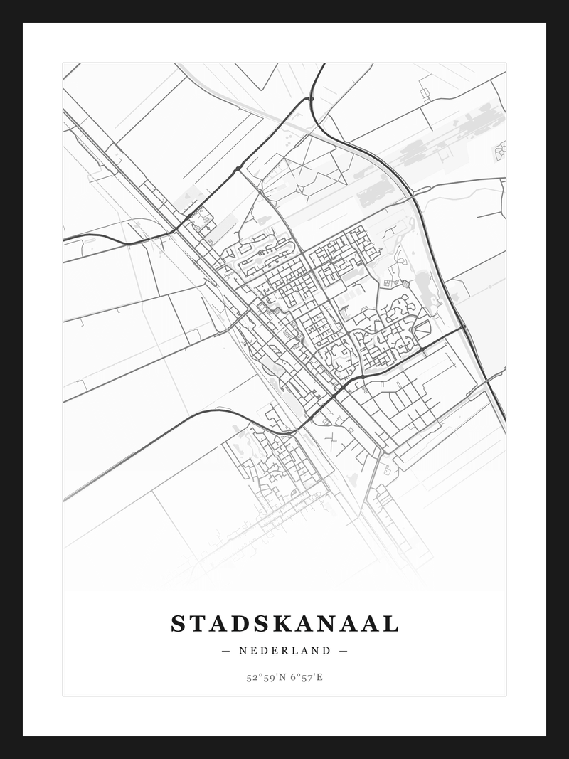 Stadskaart Stadskanaal