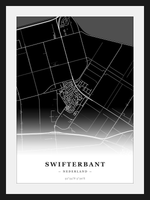 Stadskaart Swifterbant - Donker