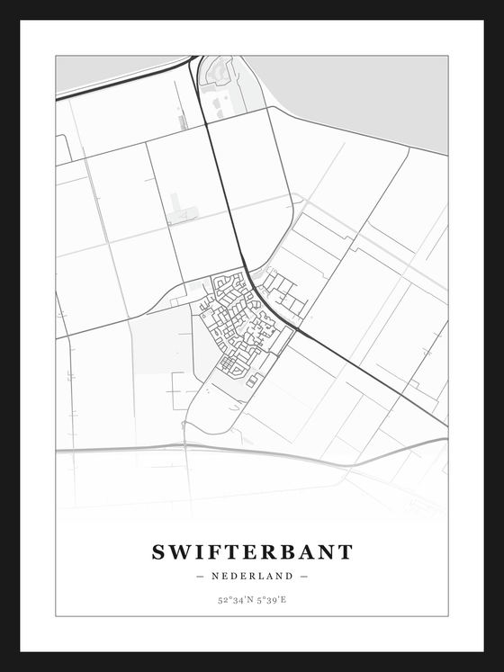 Stadskaart Swifterbant - Klassiek