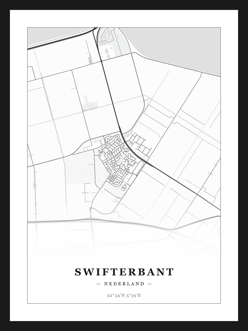 Stadskaart Swifterbant - Klassiek