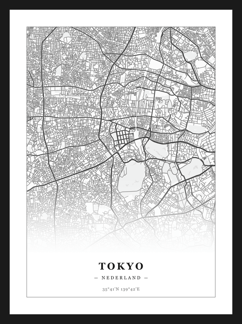 Stadskaart Tokyo - Klassiek