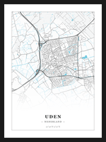 Stadskaart Uden - Water