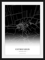 Stadskaart Uithuizen - Donker