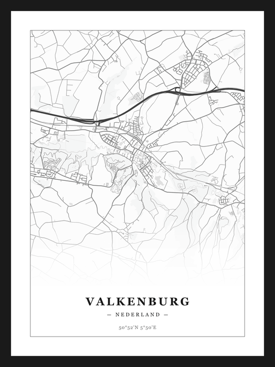 Stadskaart Valkenburg - Klassiek