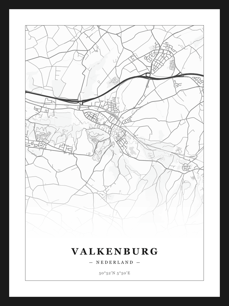 Stadskaart Valkenburg - Klassiek