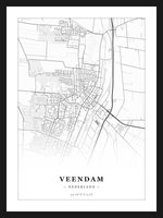 Stadskaart Veendam - Klassiek