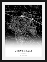 Stadskaart Veenendaal - Donker