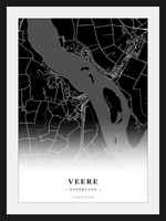 Stadskaart Veere - Donker