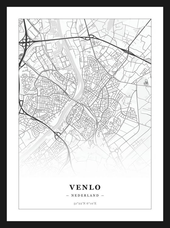 Stadskaart Venlo - Klassiek