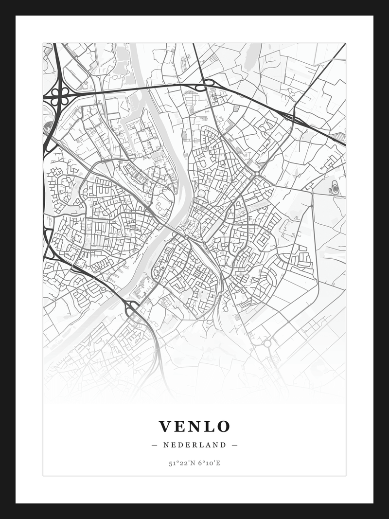 Stadskaart Venlo - Klassiek