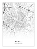 Stadskaart Venlo - Klassiek - Zonder lijst