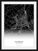 Stadskaart Venray - Donker