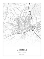 Stadskaart Venray - Klassiek - Zonder lijst