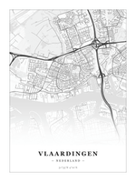 Stadskaart Vlaardingen - Klassiek - Zonder lijst