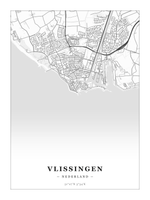 Stadskaart Vlissingen - Klassiek - Zonder lijst