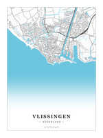 Stadskaart Vlissingen - Water - Zonder lijst