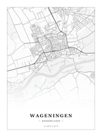 Stadskaart Wageningen - Klassiek - Zonder lijst