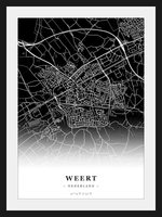 Stadskaart Weert - Donker