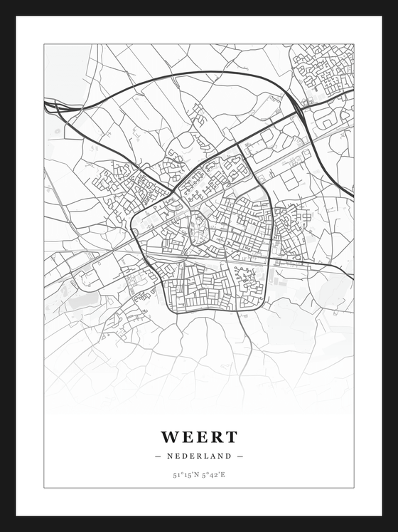 Stadskaart Weert - Klassiek