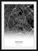 Stadskaart Wenen - Donker