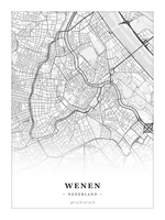 Stadskaart Wenen - Klassiek - Zonder lijst