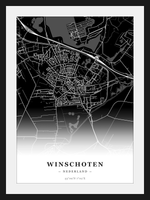Stadskaart Winschoten - Donker