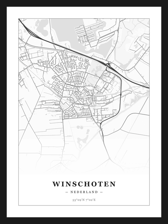 Stadskaart Winschoten - Klassiek
