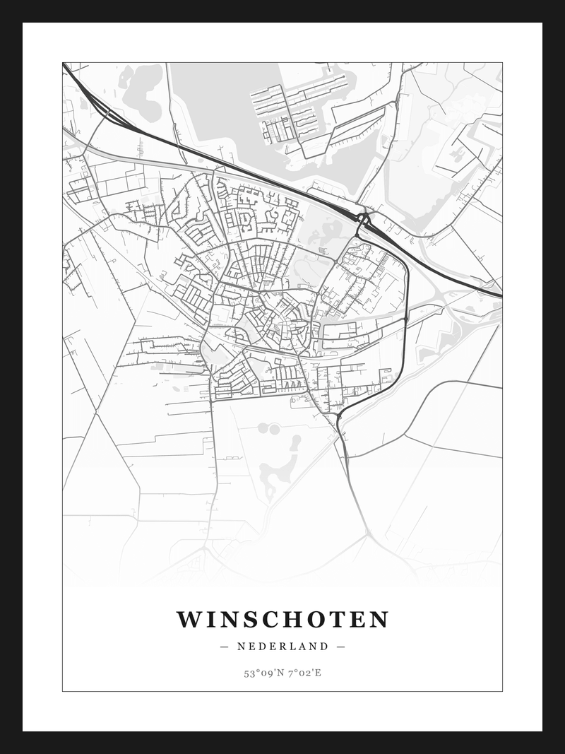 Stadskaart Winschoten - Klassiek