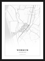 Stadskaart Workum - Klassiek