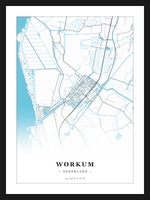 Stadskaart Workum - Water