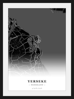 Stadskaart Yerseke - Donker