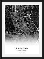 Stadskaart Zaandam - Donker