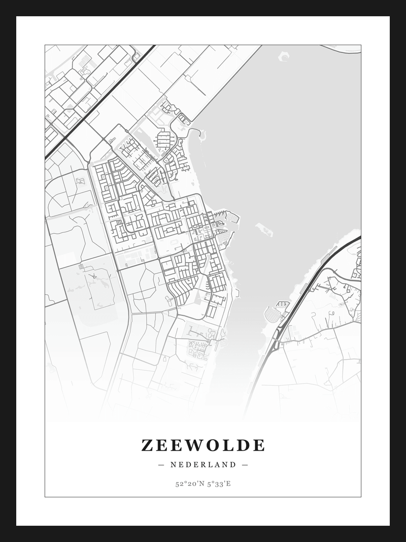 Stadskaart Zeewolde - Klassiek
