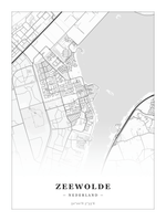 Stadskaart Zeewolde - Klassiek - Zonder lijst